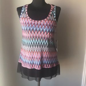 Jennifer Lopez Hi-Low Sleeveless Top XS